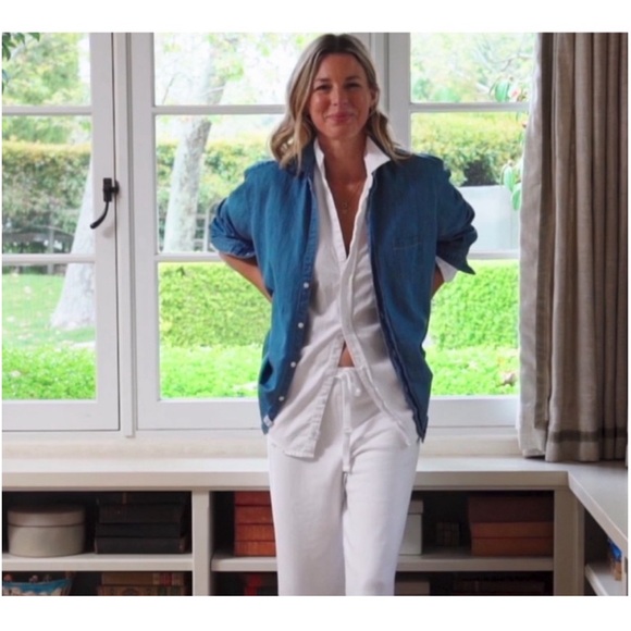 Frank & Eileen EILEEN Relaxed distressed  Button-Up Shirt Size XL - Picture 4 of 12